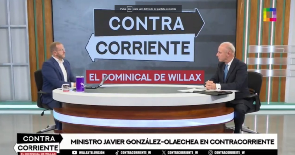Portada: Ministro Javier González: "Hay movimientos radicales que desean socavar la institucionalidad democrática del Perú"
