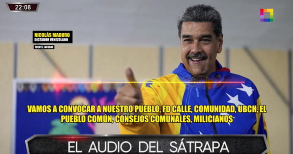 Venezuela: difunden audio del dictador Nicolás Maduro ordenando "apagar" a manifestantes 