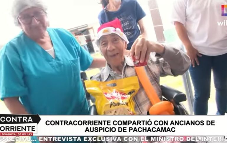 Contracorriente llevó regalos a albergue de ancianos a pocos días de Navidad