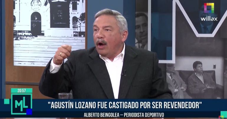 Portada: Alberto Beingolea sobre Agustín Lozano: "Los clubes lo sostienen porque han recibido dinero de la FPF"
