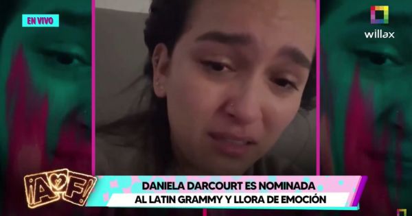 Daniela Darcourt rompe en llanto tras ser nominada a los Latin Grammy: "No lo puedo creer"