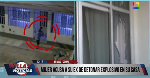 Comas: sujeto lanza artefacto explosivo contra vivienda de su expareja