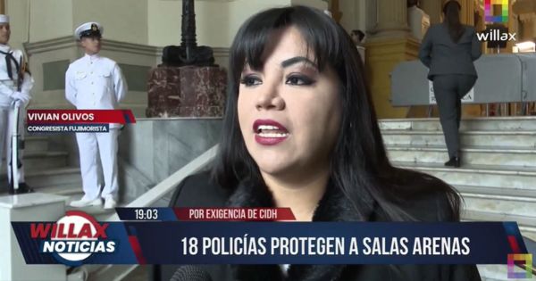 Vivian Olivos sobre los 18 policías que cuidan a Salas Arenas: "Es una cachetada a la inseguridad ciudadana"