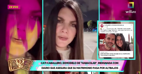 Cati Caballero niega estar distanciada de su esposo: "Dejen de inventar que la gente se separa"