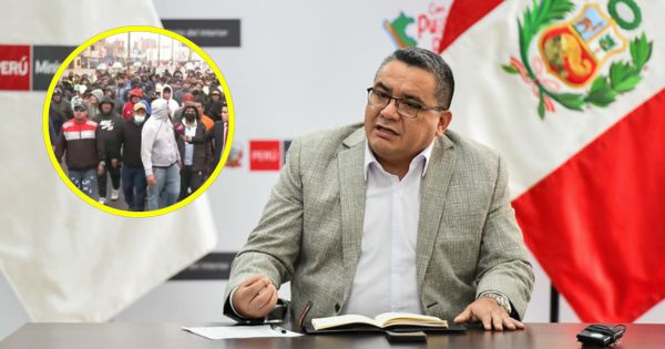 Ministro Santiváñez sobre paro de transportistas: "Empezaremos las detenciones con el primero que levante la primera piedra"