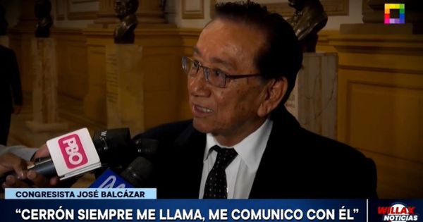 José Balcázar confiesa que se comunica con el prófugo Vladimir Cerrón: "Siempre me llama"