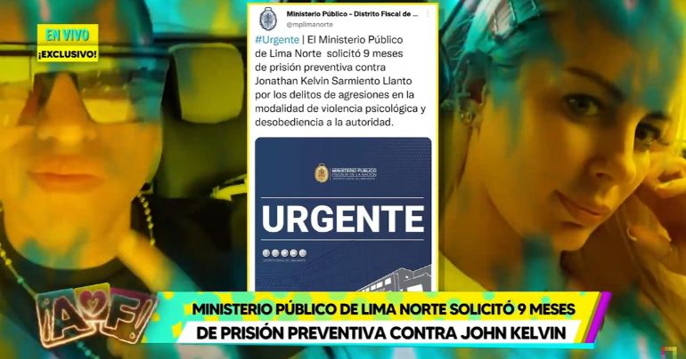 Ministerio Público pide 9 meses de prisión preventiva para John Kelvin