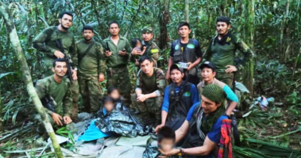 ¡Milagro! Niños perdidos en selva colombiana fueron encontrados luego de 40 días