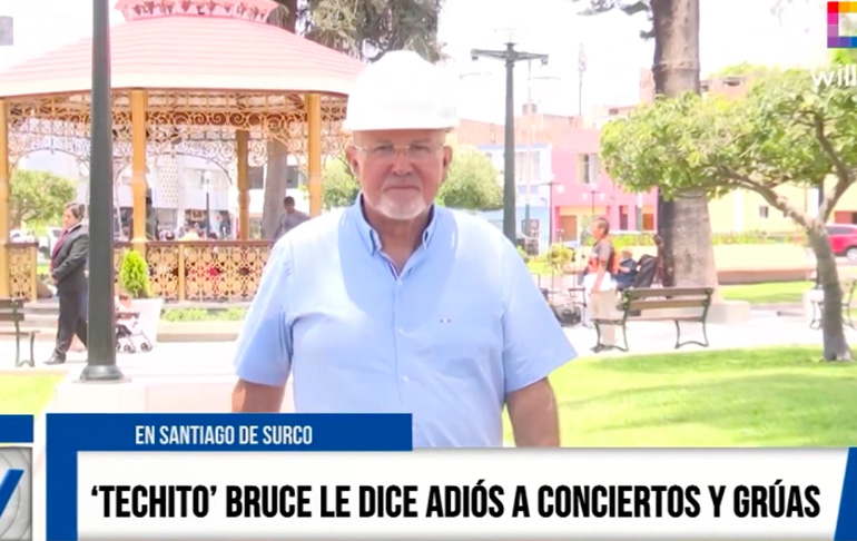 Carlos Bruce le dice adiós a conciertos y grúas abusivas en Surco