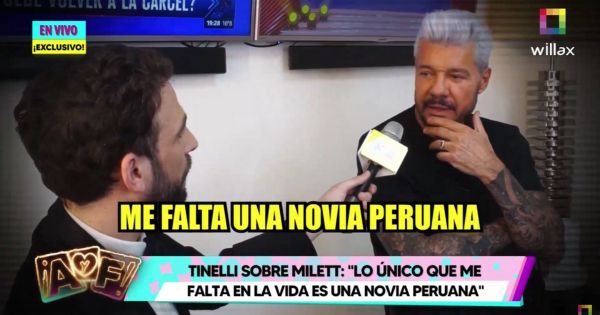 Marcelo Tinelli sobre Milett Figueroa: "Lo único que me falta en la vida es una novia peruana"