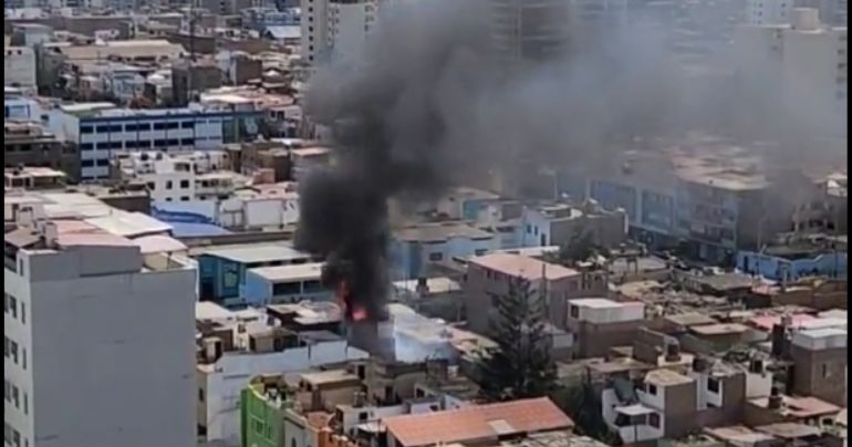 Jesús María: se reporta incendio en un inmueble ubicado en el jirón Talara