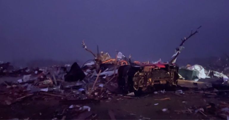 EE.UU.: al menos 21 muertos por un tornado y fuertes tormentas en Misisipi