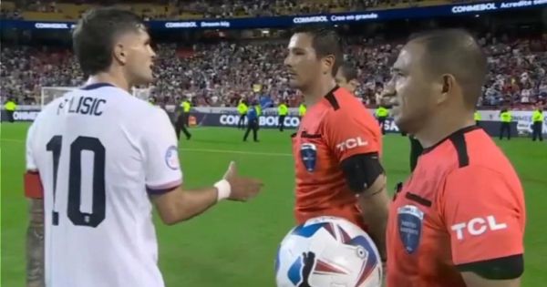 Kevin Ortega negó saludo a Christian Pulisic tras eliminación de Estados Unidos en Copa América