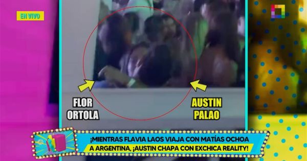 Austin Palao es captado besándose con Flor Ortola: exchica reality lo arrinconó en discoteca