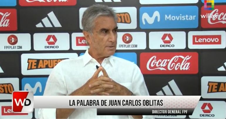 Juan Carlos Oblitas: "No quiero que me recuerden como una persona que incendia praderas"