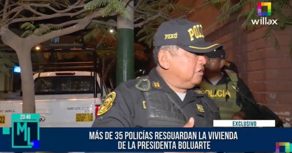 Dina Boluarte: más de 35 policías resguardan vivienda de la presidenta