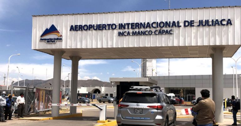 Portada: Puno: aeropuerto de Juliaca reanuda operaciones de vuelos