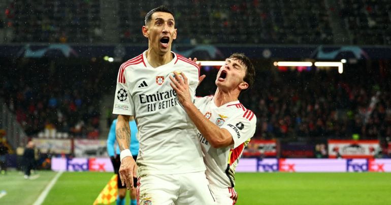 Portada: Ángel Di Maria anotó un gol olímpico para Benfica, en el triunfo por 3-1 ante RB Salzburgo