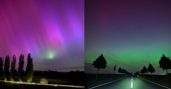 Auroras boreales se dejan ver en los cielos de Europa y Estados Unidos
