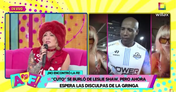 Leslie Shaw a 'Cuto' Guadalupe: "Si no quieres que te responda, no te metas conmigo"