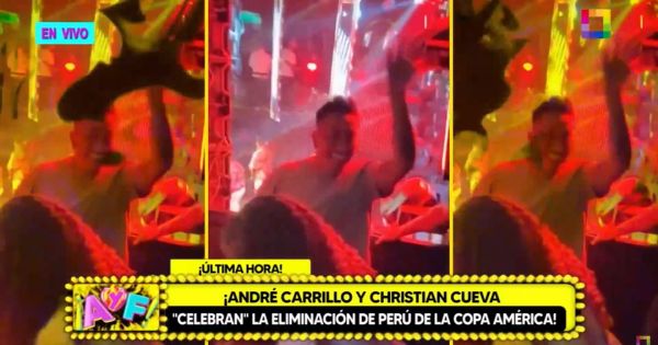 André Carrillo y Christian Cueva 'celebran' la eliminación de Perú de la Copa América