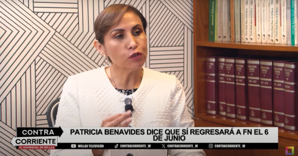 Patricia Benavides confía en que asumirá nuevamente cargo de fiscal de la Nación desde este 6 de junio: "Mi período vence el 2025"