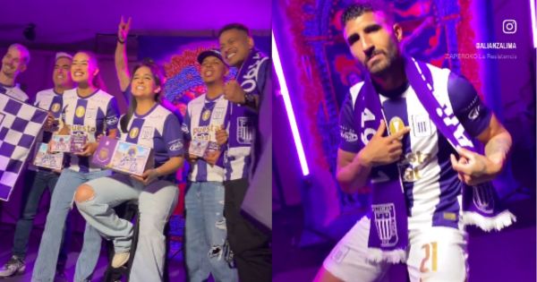 Alianza Lima presentó su camiseta blanquimorada junto a grandes artistas (VIDEO)