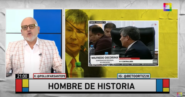 Beto Ortiz sobre Wilfredo Oscorima: "Él acabará como Alejandro Toledo"