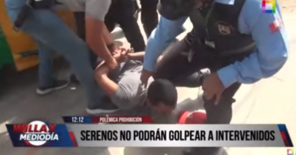 Mininter prohíbe a serenos golpear con sus bastones en la "cabeza, cuello, tórax o genitales" durante intervenciones