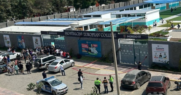 Trujillo: extorsionadores detonan explosivo en colegio en pleno horario de clases