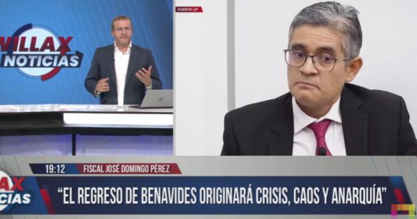 Thorndike: "La crisis, el caos y el desorden parte de estos fiscales caviares Rafael Vela y José Domingo Pérez"