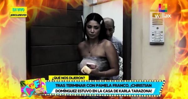 Pamela Franco reaparece frente a cámaras tras infidelidad de Christian Domínguez