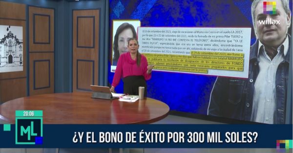 Milagros Leiva: "Mauricio Fernandini y su prima Pilar Tijero recibieron un bono de éxito" (VIDEO)