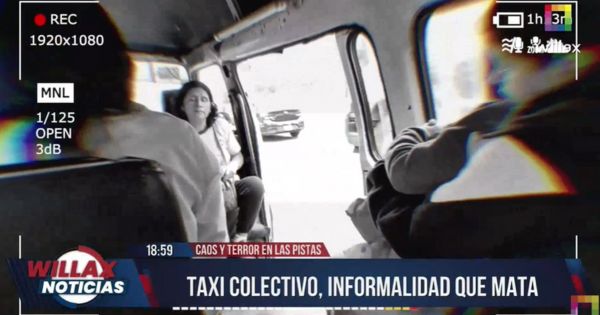 Caos y terror en las pistas: taxi colectivo, informalidad que mata