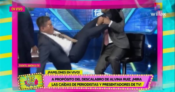 Mira las más recordadas caídas de periodistas y presentadores de TV