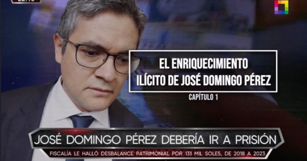 Portada: José Domingo Pérez: entre los años 2018 y 2023, fiscal Lava Jato presenta desbalance patrimonial de 131 mil soles