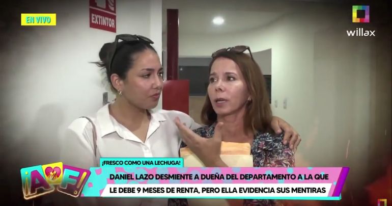 Daniel Lazo es desmentido por hija de la dueña de departamento: "Aún no se ha ido. Cínico"