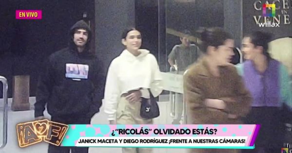 Janick Maceta y Diego Rodríguez son captados saliendo del cine