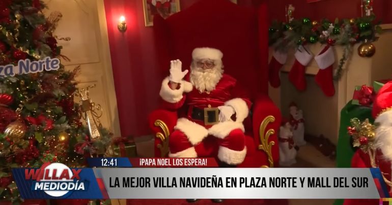 ¡Papa Noel los espera! La mejor Villa Navideña en Plaza Norte y Mall del Sur