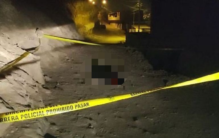 Portada: Villa María del Triunfo: joven fue asesinado a balazos en un descampado