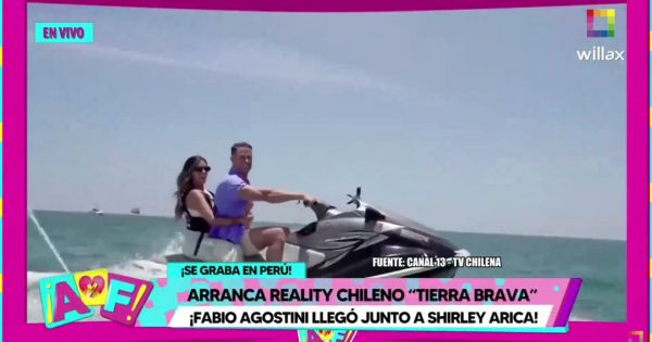 Fabio Agostini y Shirley Arica son presentados en reality chileno