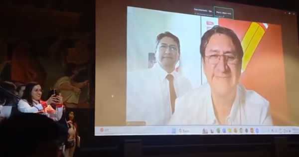 Portada: Vladimir Cerrón reapareció en asamblea de Perú Libre: prófugo brindó discurso virtual de 47 minutos