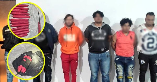 Portada: Ecuador: Policía halló dinamita peruana en poder de siete "terroristas"