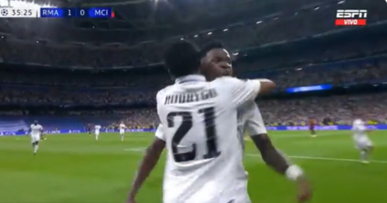 Portada: Real Madrid vs. Manchester City: así fue el golazo de Vinícius Jr para el cuadro español