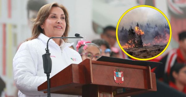 Portada: Dina Boluarte arremete contra sus detractores en medio de incendios forestales: "Poco floro y más acción"