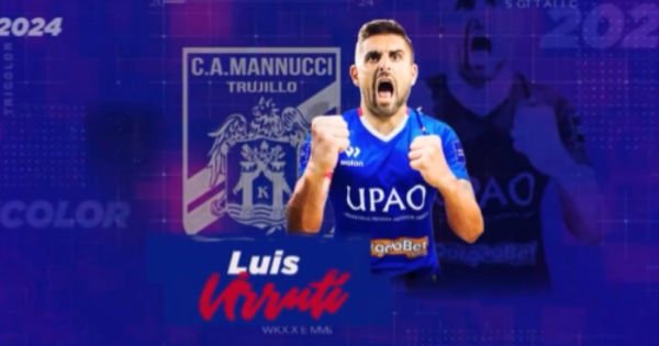 Portada: Luis Urruti es oficializado como nuevo jugador de Manucci luego de renunciar a Deportivo Garcilaso