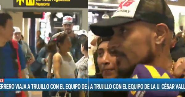 Paolo Guerrero alborotó aeropuerto Jorge Chávez antes de partir a Trujillo donde mañana será presentado