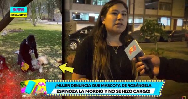 Rosángela Espinoza: mujer denuncia que mascota de la modelo la mordió y no se hizo cargo
