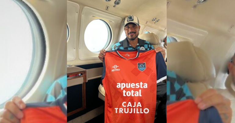 ¡Nueva ilusión! Paolo Guerrero viaja a Trujillo luciendo la camiseta de César Vallejo