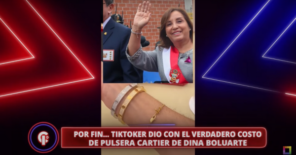 Portada: Dina Boluarte: este es el verdadero precio de su exclusiva pulsera Cartier | REPORTAJE DE 'CRÓNICAS DE IMPACTO'